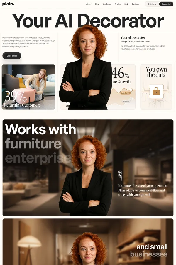 AI Agent for Funiture Retailers - Product page design inspiration
