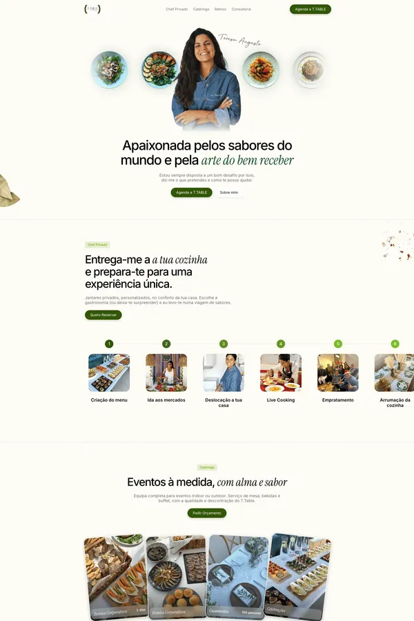 T.Table Teresa Augusto | Chef, Catering e Consultoria - Landing design inspiration