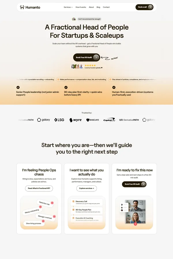 Fractional Head of People for Startups & Scaleups | Humanto