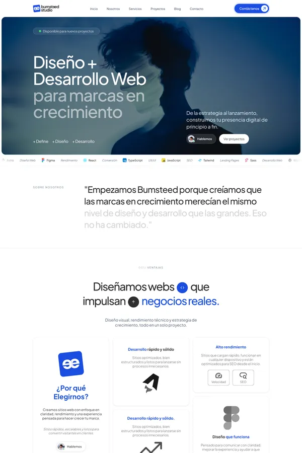 Bumsteed Studio | Diseño y Desarrollo Web para Marcas en Crecimiento