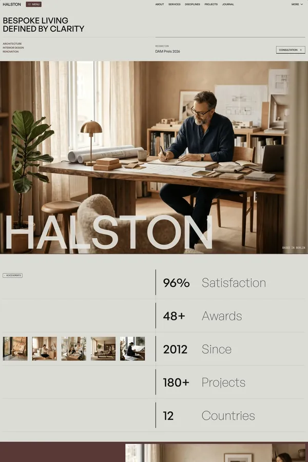 Halston - Webflow HTML website template - website design inspiration