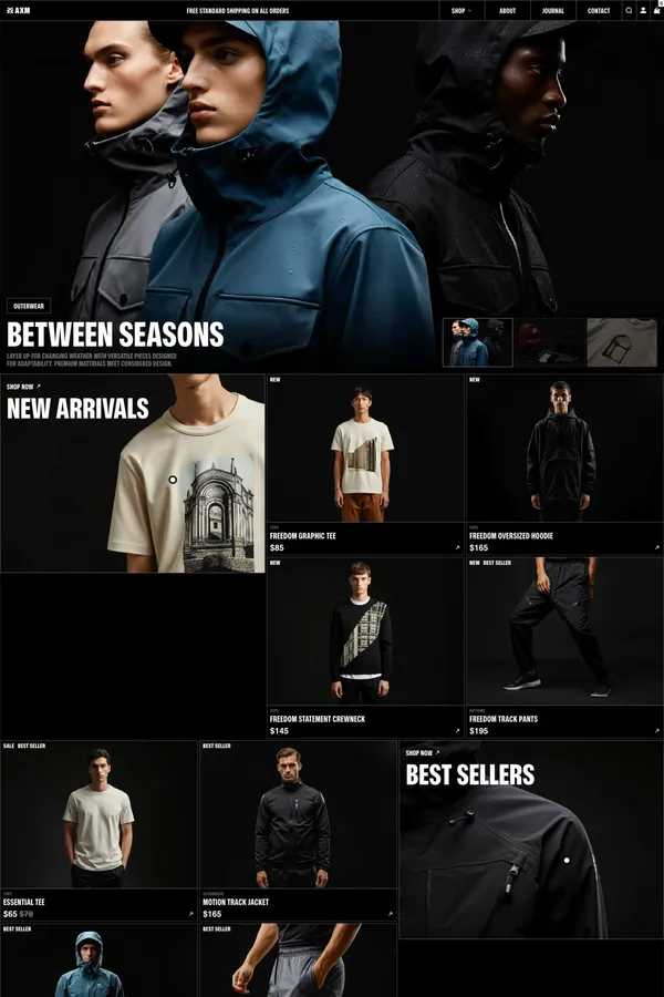 Axiom Ecommerce Template - Ecommerce design inspiration