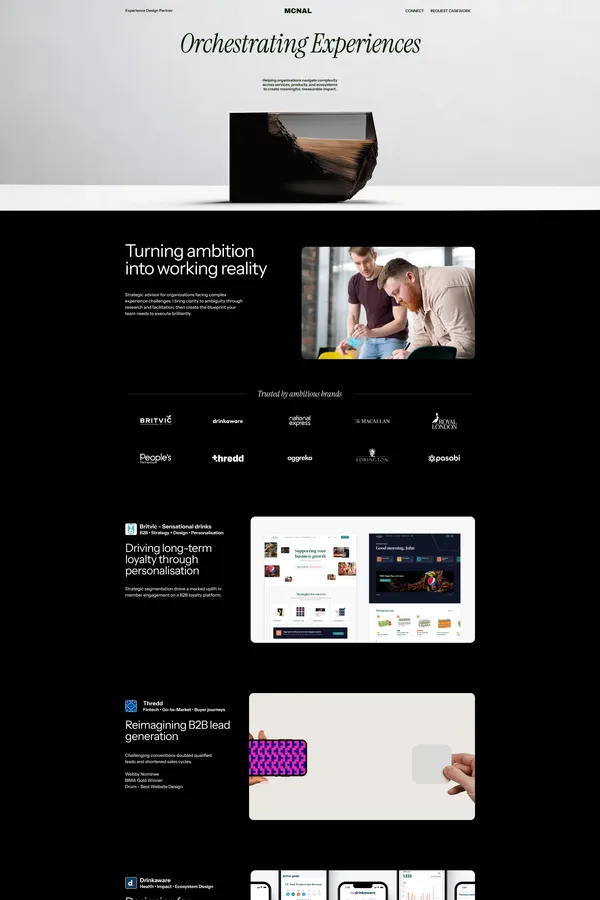 MCNAL - Experience Design Partner - Portfolio design inspiration