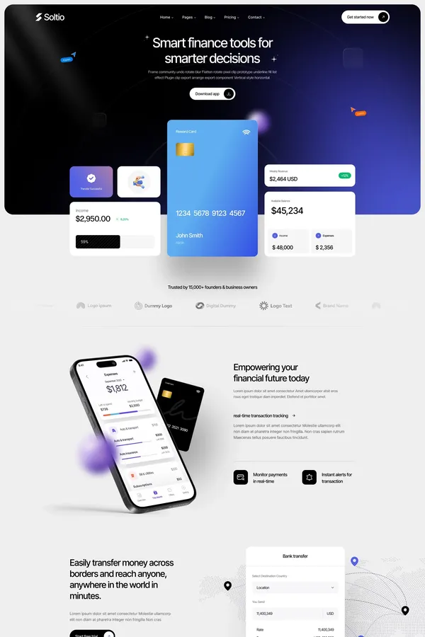 Soltio - Webflow HTML website template