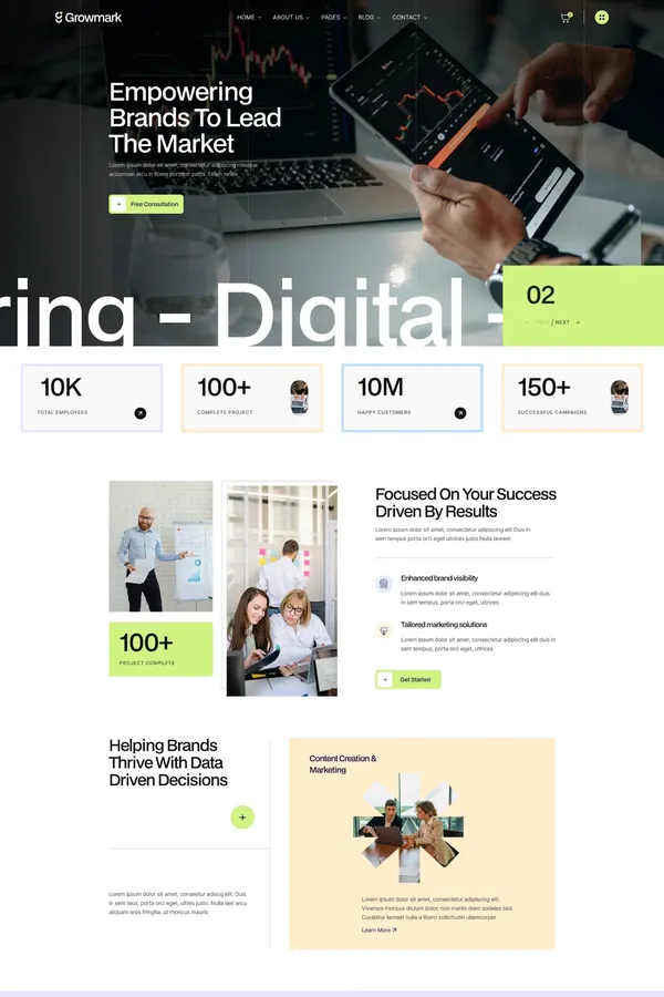 Growmark - Webflow Ecommerce website template