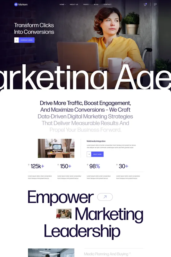 Markem - Webflow Ecommerce website template - Template design inspiration