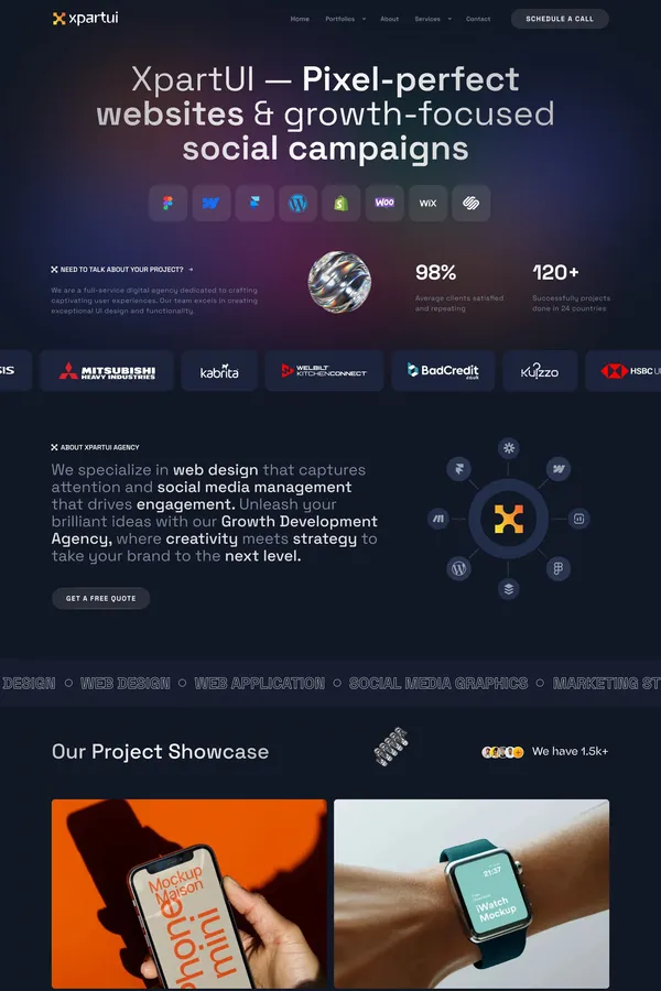 Home - XpartUI Agency | Creative Web Design & Social Media Experts