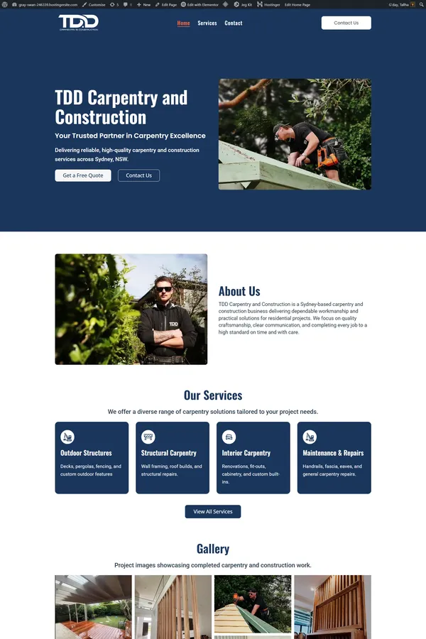 Home - https://tddcarpentry.com