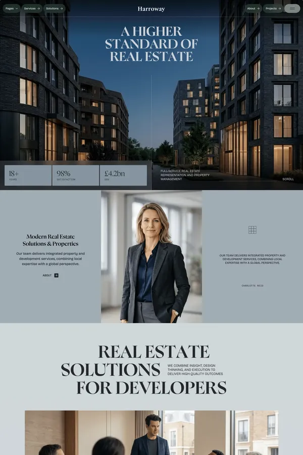 Harroway - Webflow HTML website template - website design inspiration