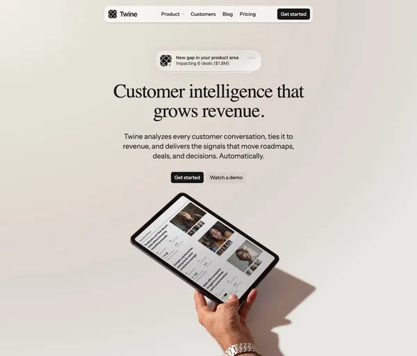 Twine - Landing design inspiration