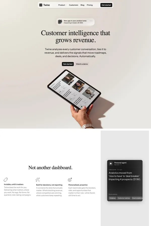 Twine - Landing design inspiration