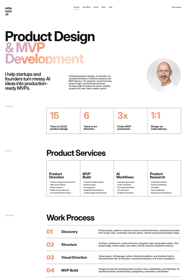 mitacore.ai - AI Product Design & MVP Development