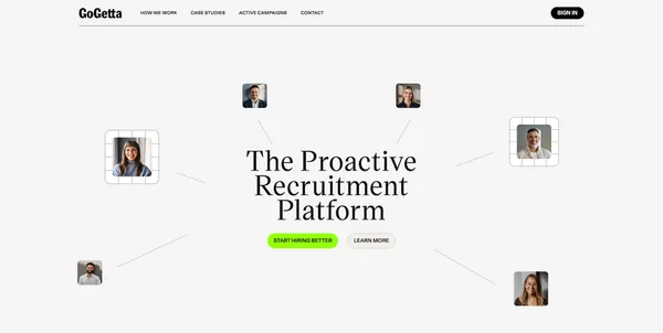 GoGetta - Landing design inspiration