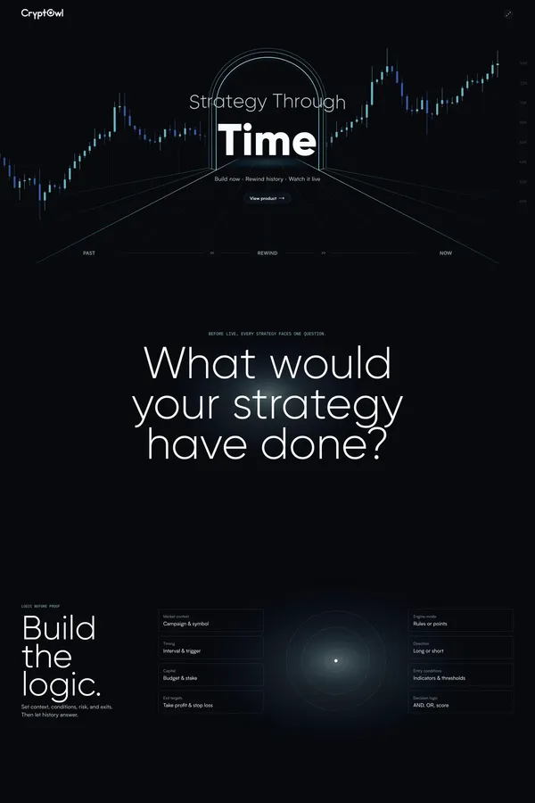CryptOwl - Crypto Strategy Through Time