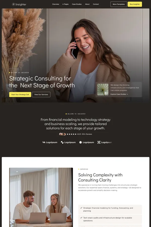 Insighter - Webflow HTML website template - website design inspiration