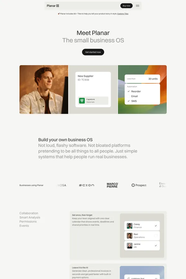 Planar - Webflow HTML Website Template