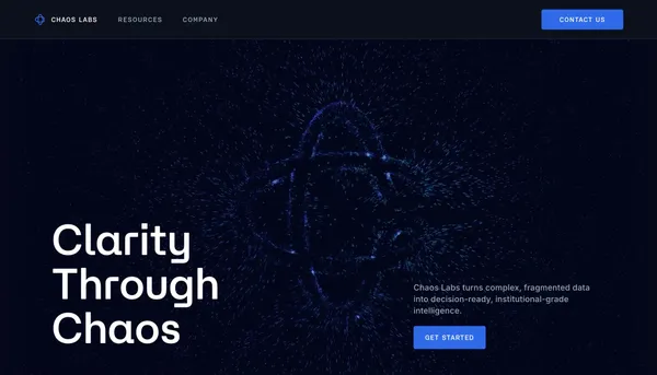Chaos Labs - Landing design inspiration