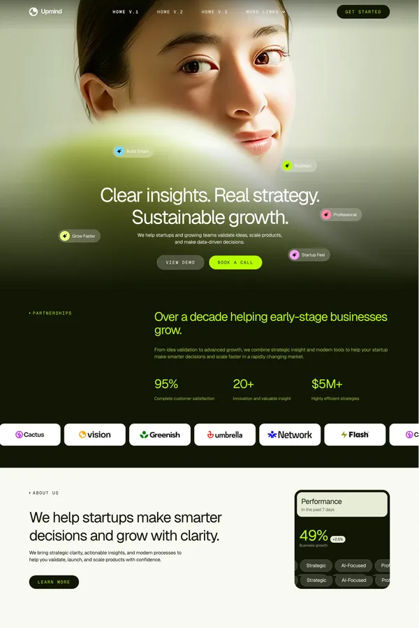 Upmind - Webflow HTML website template