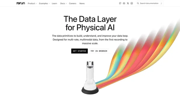 Rerun | The Data Layer for Physical AI - Landing design inspiration
