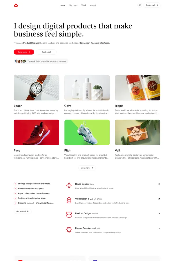 Hatch - Modern Next.js Template - Template design inspiration