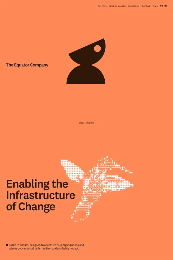 The Equator Company - Landing design inspiration