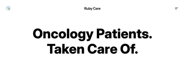 Ruby – Structured Cancer Survivorship Care - Landing design inspiration