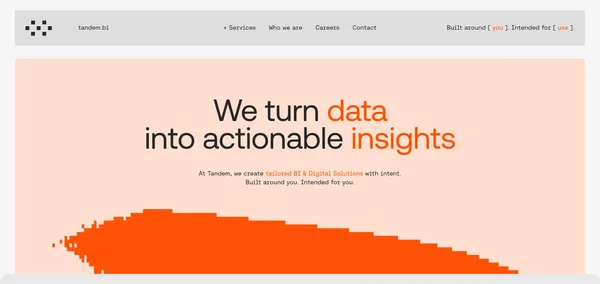 Tandem.bi - Landing design inspiration