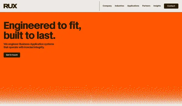 RUX | Field Service and Asset Management Software - Landing design inspiration