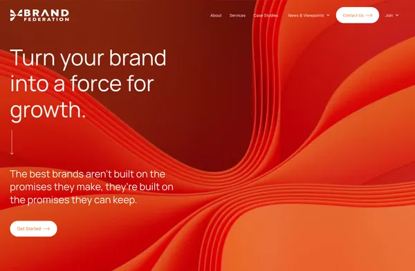 Brand Federation: Strategic Consultancy for Brands - Landing design inspiration