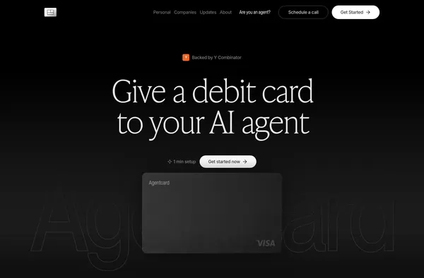 Agentcard - Landing design inspiration