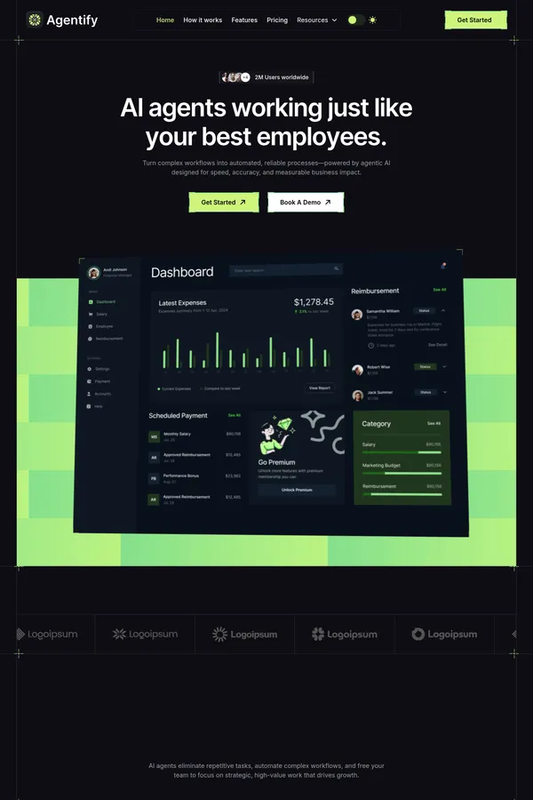 Agentify - Webflow HTML website template
