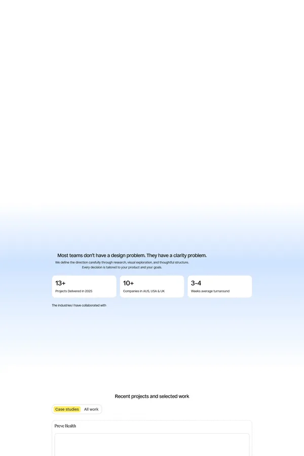 Ayush Wanjari â Framer Designer for Startups & Tech Companies