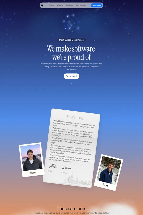 Vogelhaus: App Design & Development Studio - Landing design inspiration