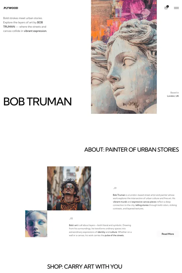 Plywood - Template design inspiration