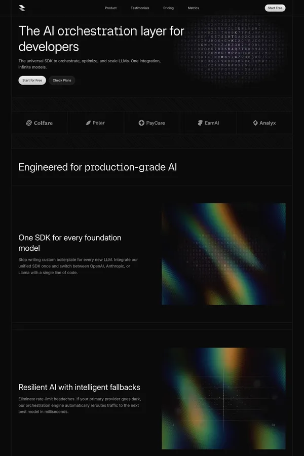 Arion - Framer Dark AI Website Template - Template design inspiration