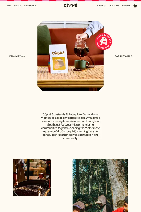 Caphe Roasters – Càphê Roasters Subscriptions - Ecommerce design inspiration