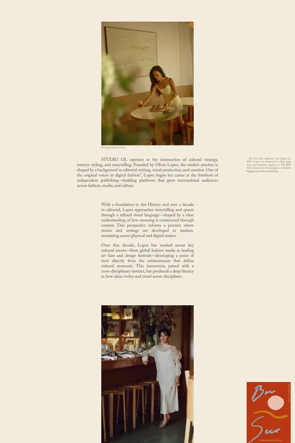 Studio OL - Portfolio design inspiration