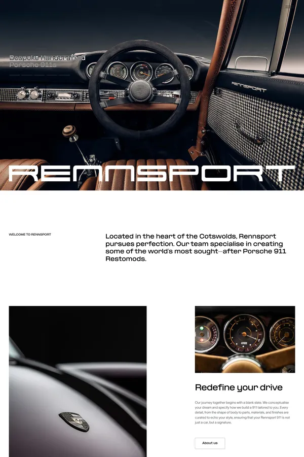 Rennsport - Portfolio design inspiration