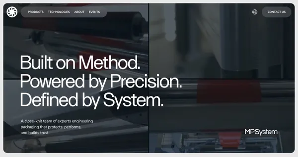 MP System | Food Packaging Solutions & Manufacturing - Landing design inspiration