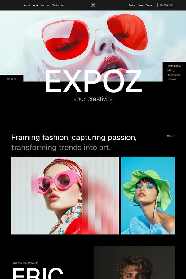 Expoz -Webflow HTML website template