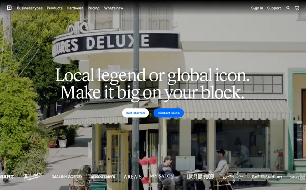 Power your entire business | Square - Landing design inspiration