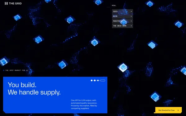 The Grid - Landing design inspiration