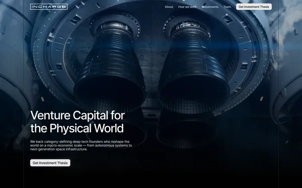 Incharge Capital - Landing design inspiration