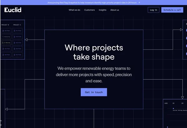 Euclid Power | Renewable energy project development solutions - Landing design inspiration