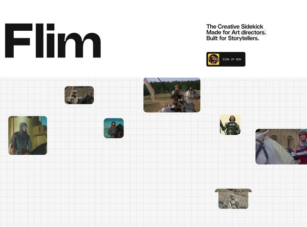 Flim | The search engine for creative people - Landing design inspiration