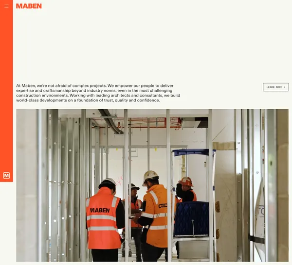 Maben – Specialist commercial construction firm - Portfolio design inspiration