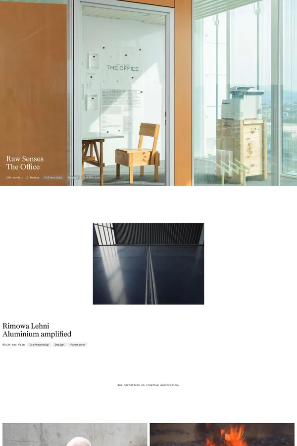 Profiler | New Narratives - Blog design inspiration