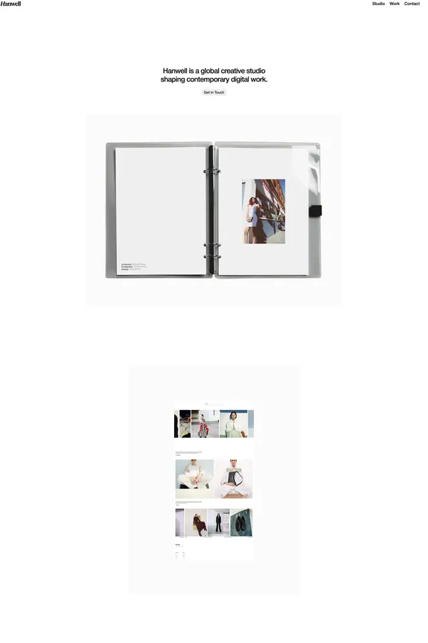 Hanwell - Portfolio design inspiration