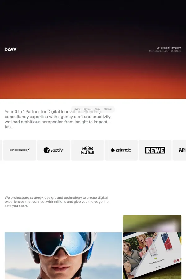 DAYY® – Let's rethink tomorrow. - Portfolio design inspiration