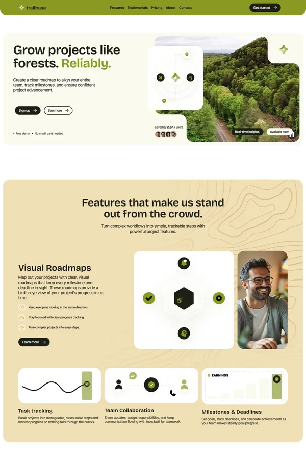 Trailbase - Webflow HTML website template